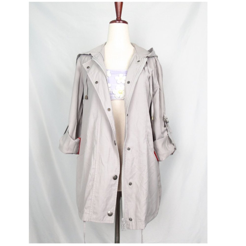 Shade Clothing Lightweight Parka Shell Jacket Gray - XS